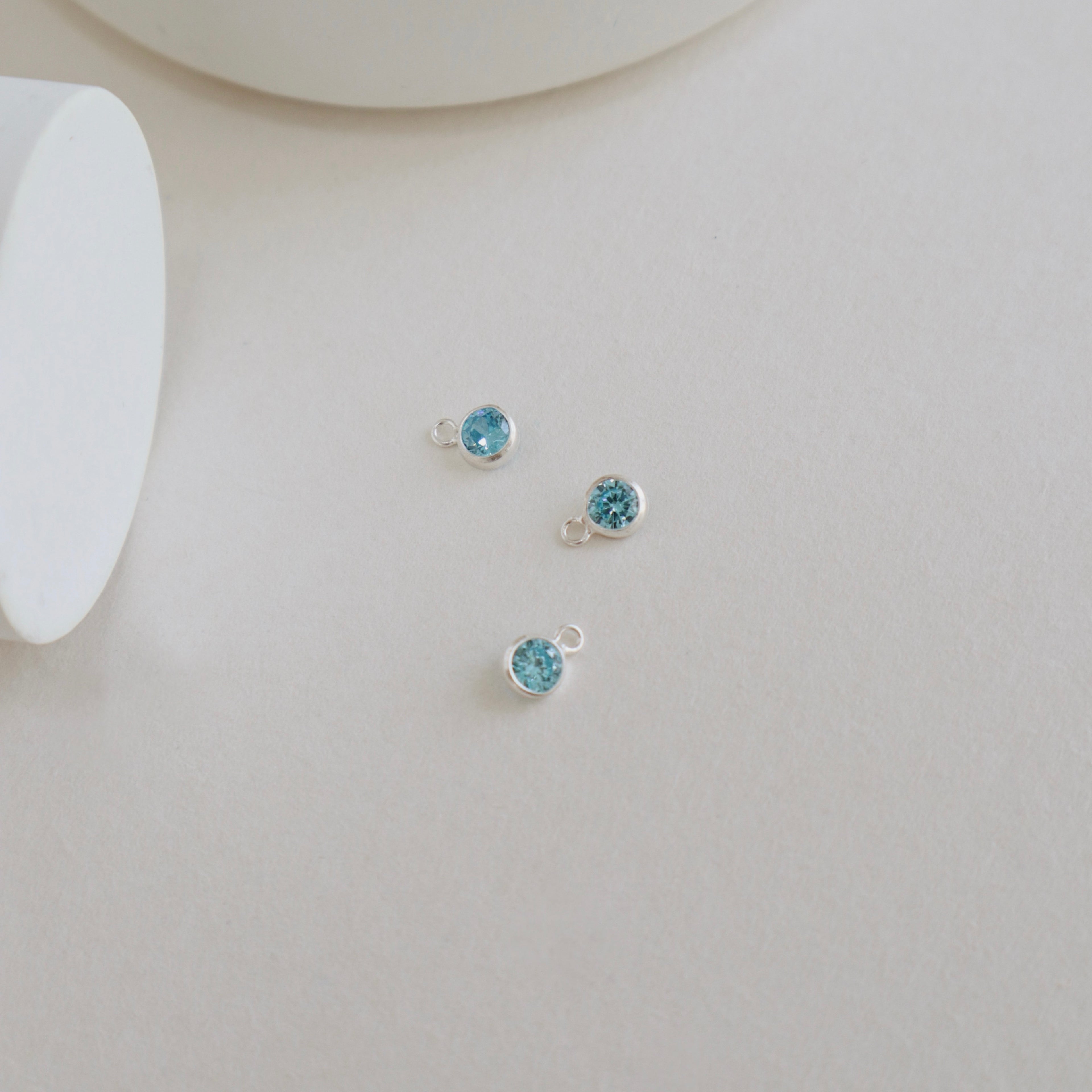 Blue Topaz Charm - PeacePiecesJewelry