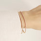 Tennis Bracelet Rose Pink Gold PeacePiecesJewelry