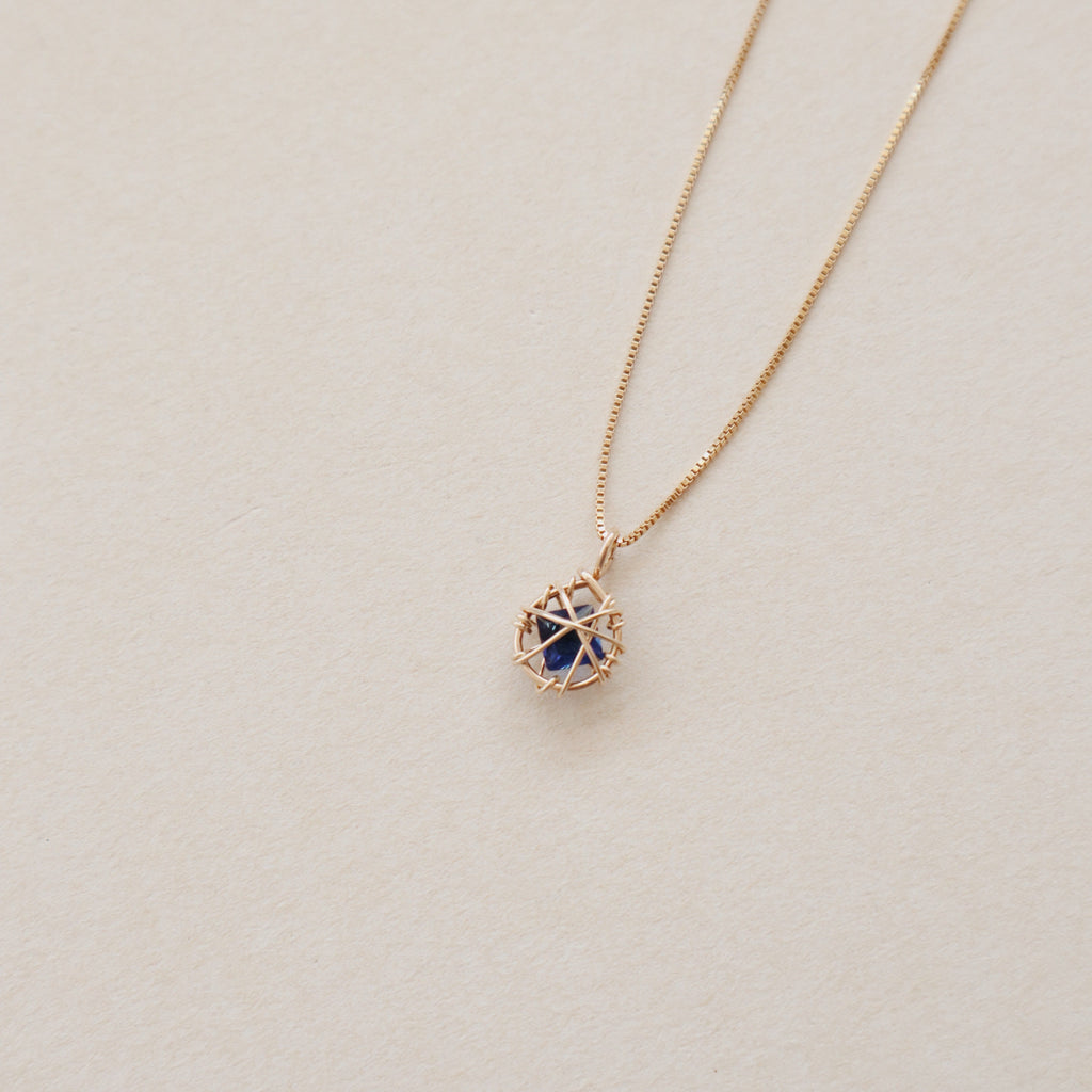 Sapphire Sealed Necklace Peace Pieces Jewelry