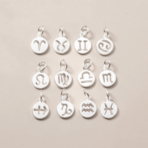 Aquarius Zodiac Charm - PeacePiecesJewelry