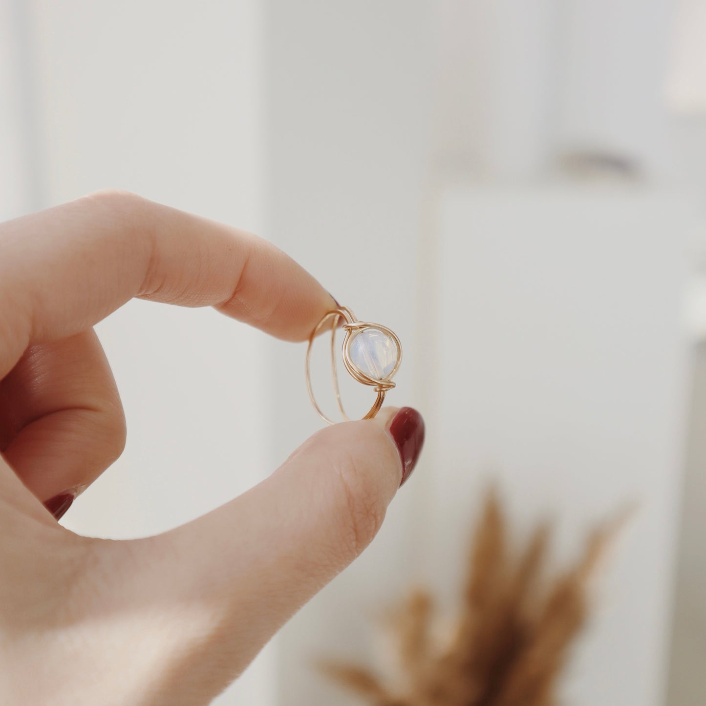 Moonstone Ring PeacePiecesJewelry
