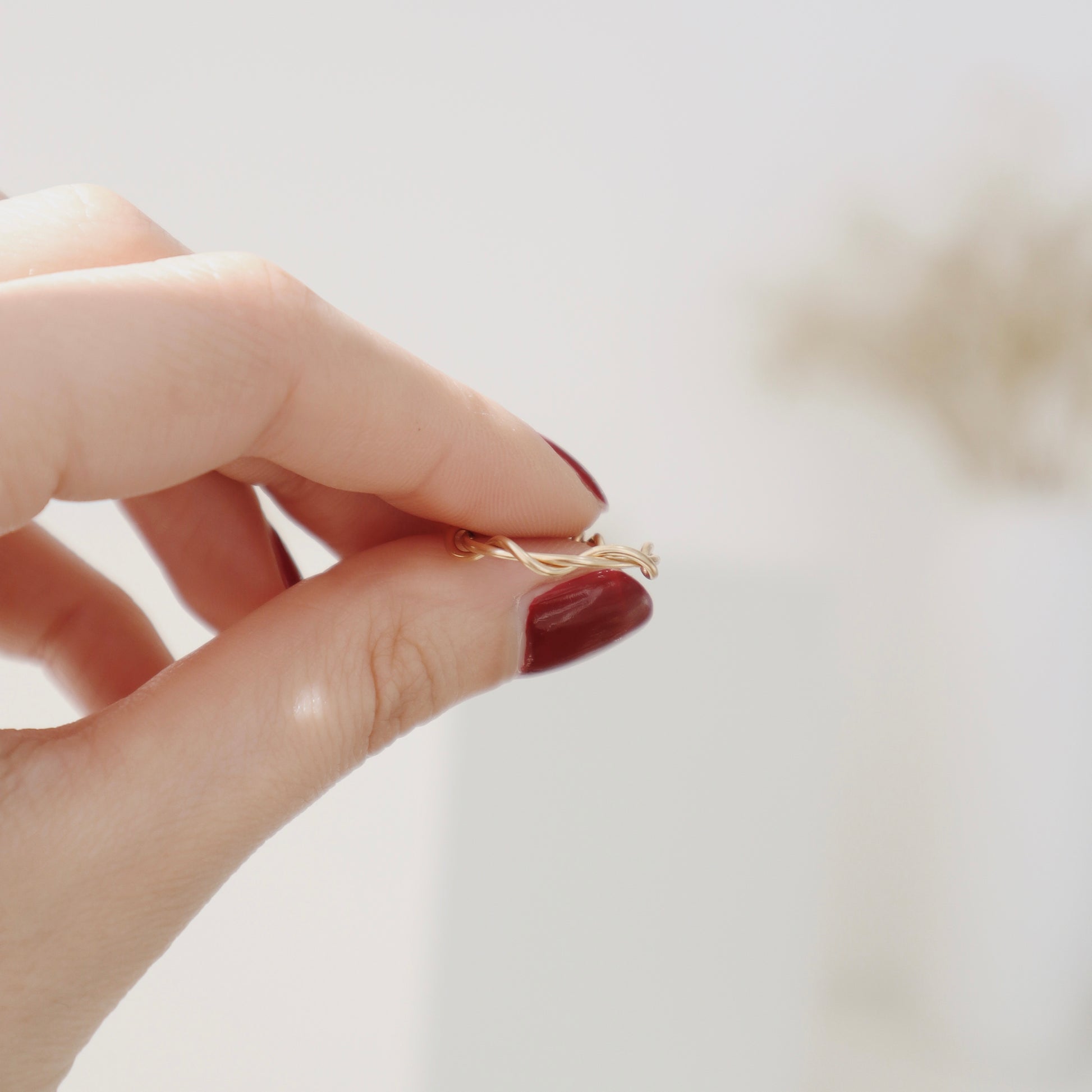 Gold Braided Ring - PeacePiecesJewelry