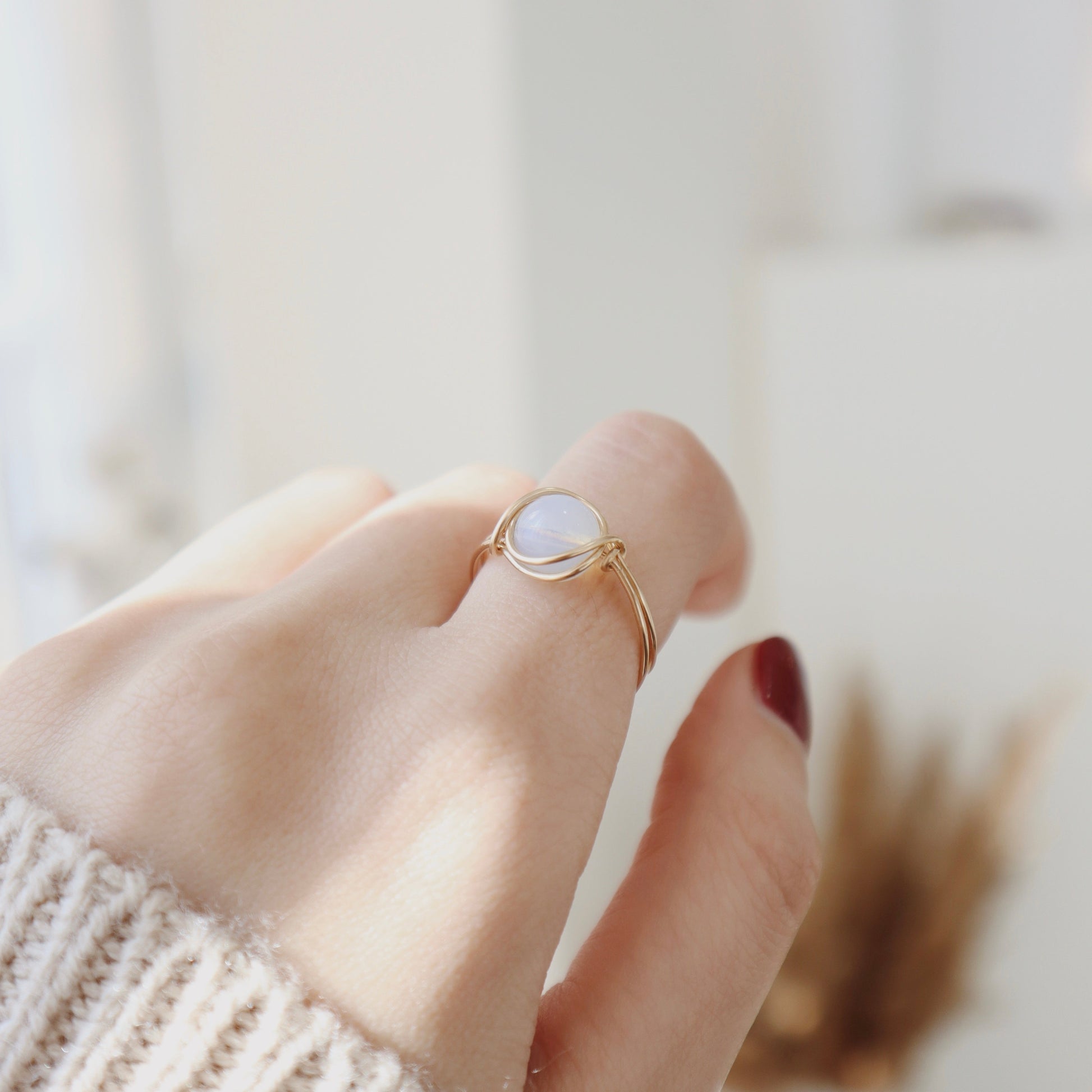 Moonstone Ring PeacePiecesJewelry
