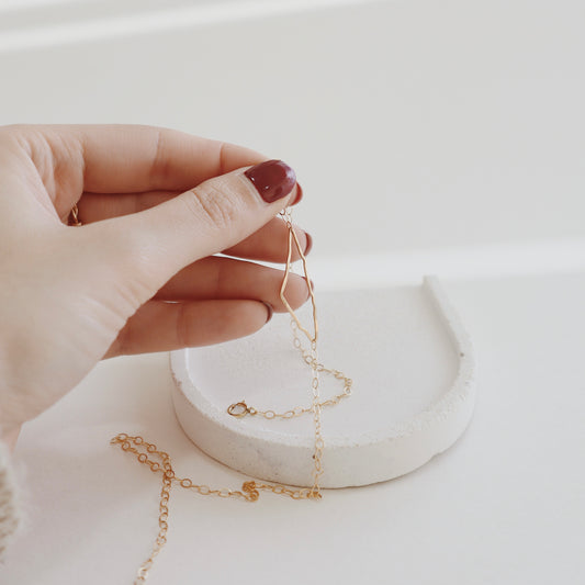 Palestine Map Side Necklace - PeacePiecesJewelry