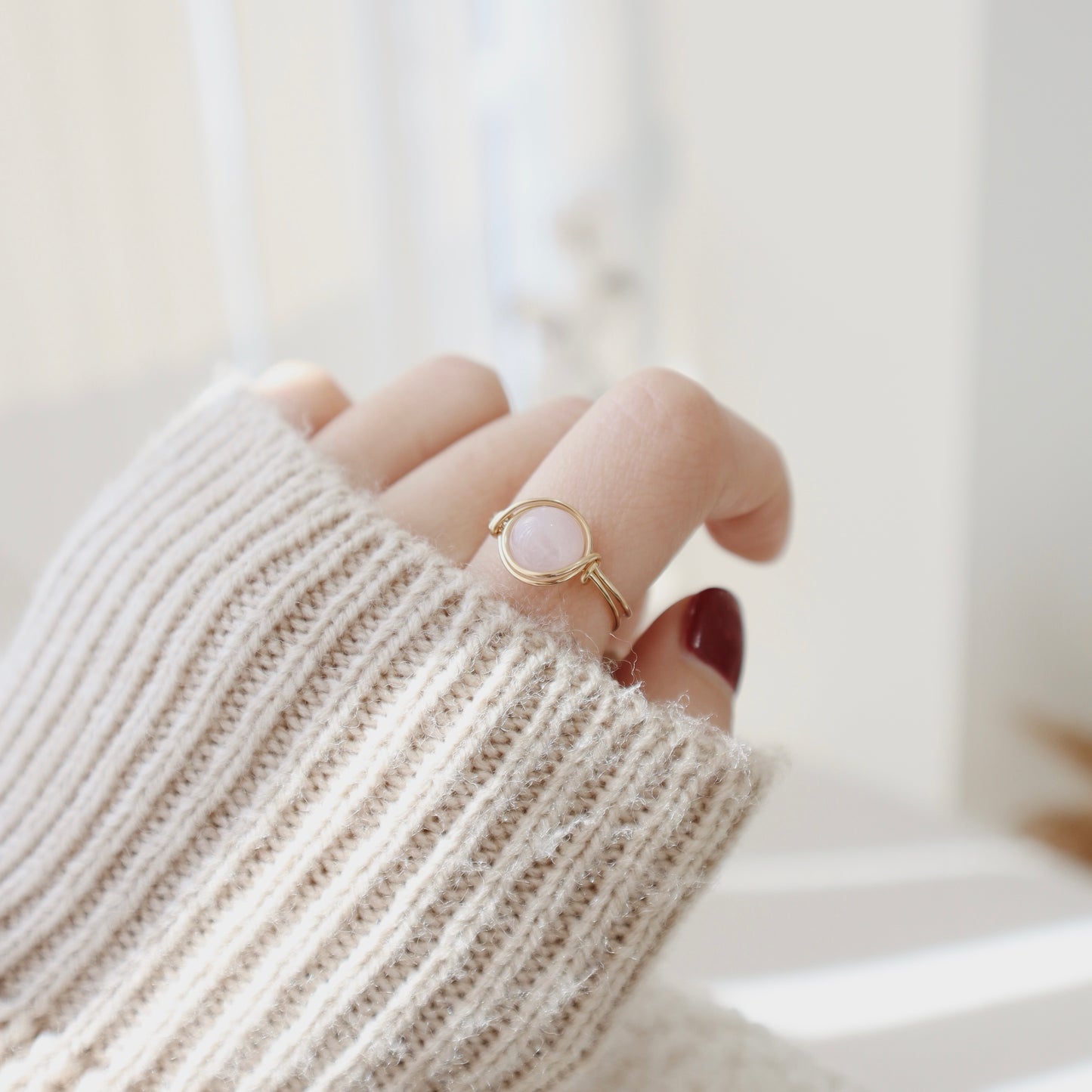 Rose Quartz Ring