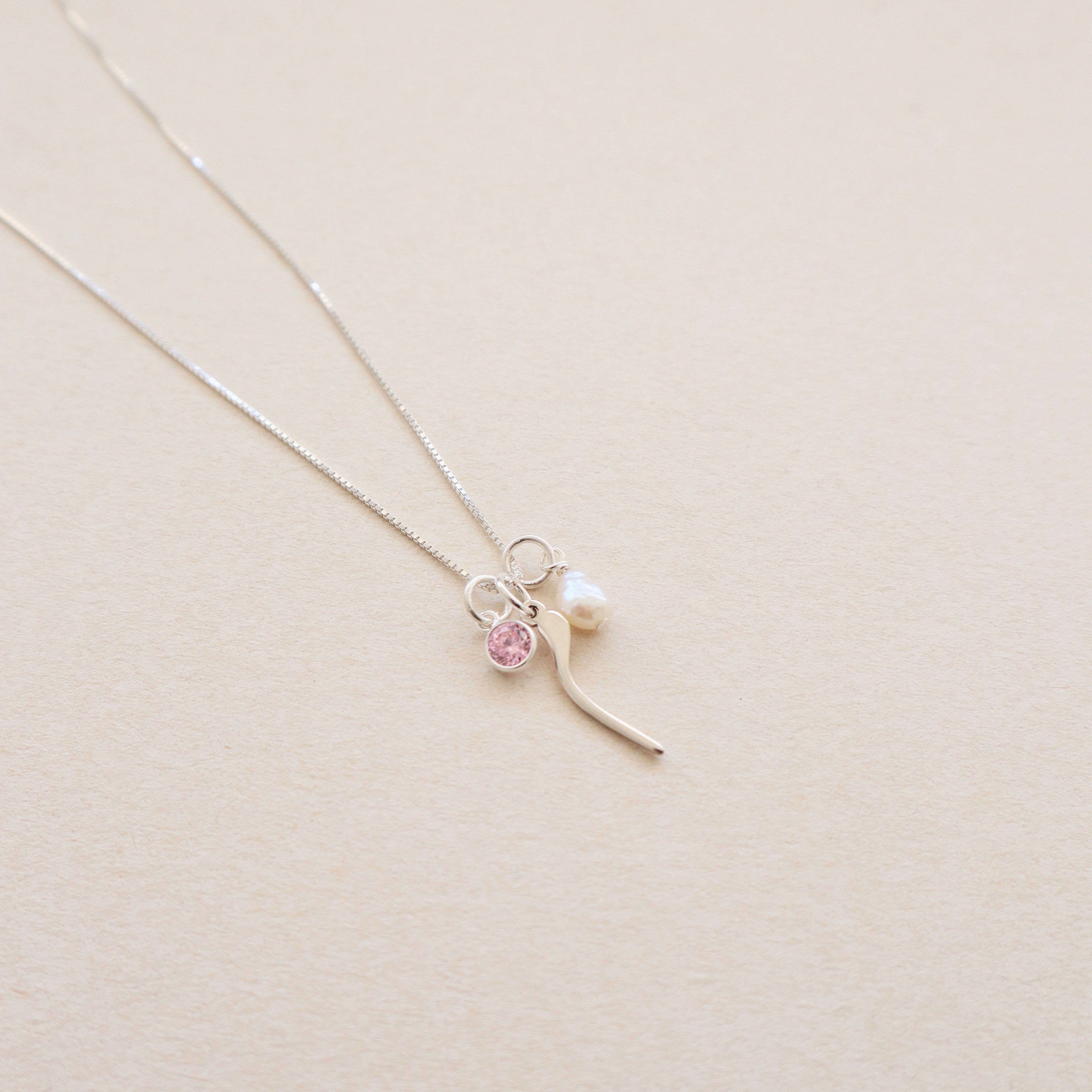 Arabic Letter Charms Necklace | ميم