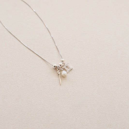 Gemini Pearl Necklace