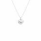 Puffy Heart Silver Necklace - PeacePiecesJewelry